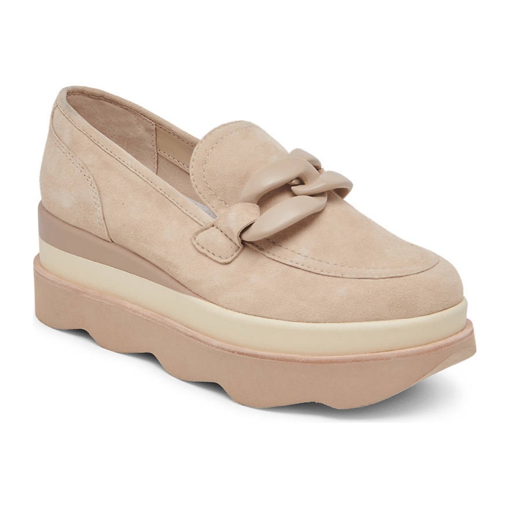 Stylish Tan Loafers with Chunky Sole